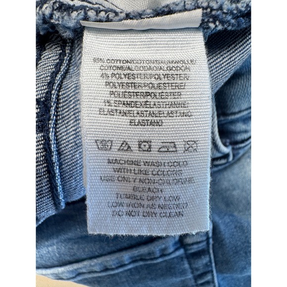 Free People Distressed Skinny Jeans w/ Quilted Patch Knees Size W 31 Short - Picture 5 of 9